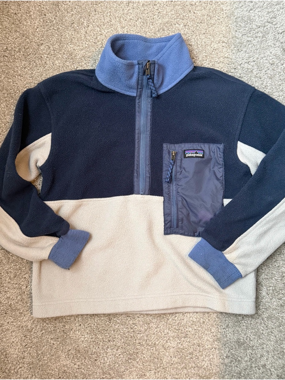 Patagonia Navy Blue Fleece Jacket